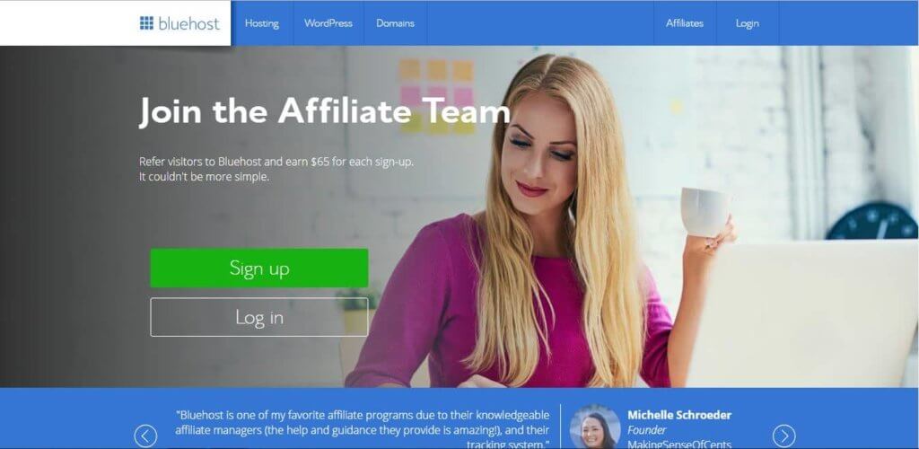 bluehost affiliate program for new bloggers