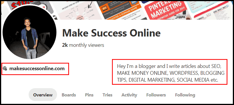 how to increase website traffic from pinterest