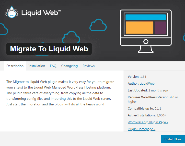 liquid web website migration plugin