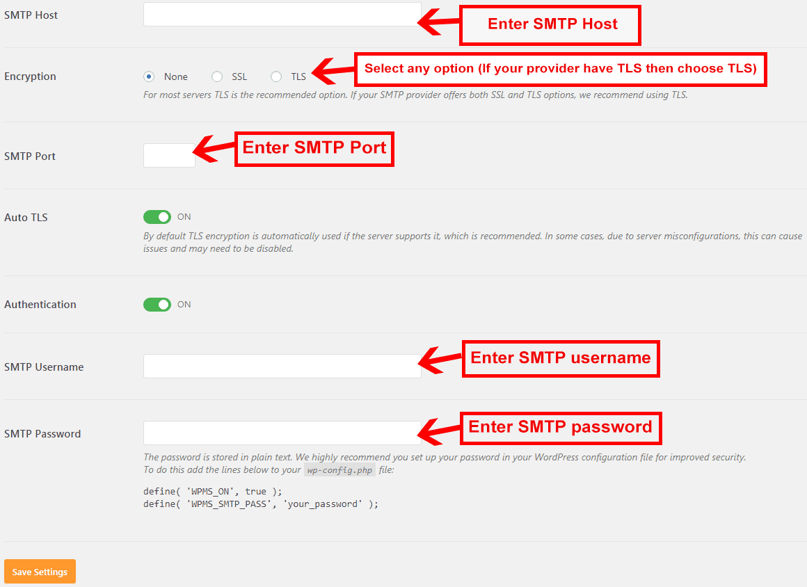 WP Mail SMTP set up