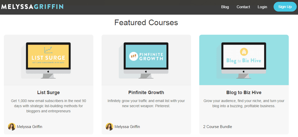 make money from courses on blog