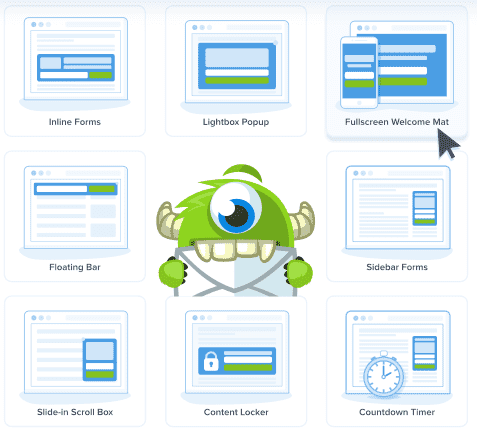 Optinmonster campaign types
