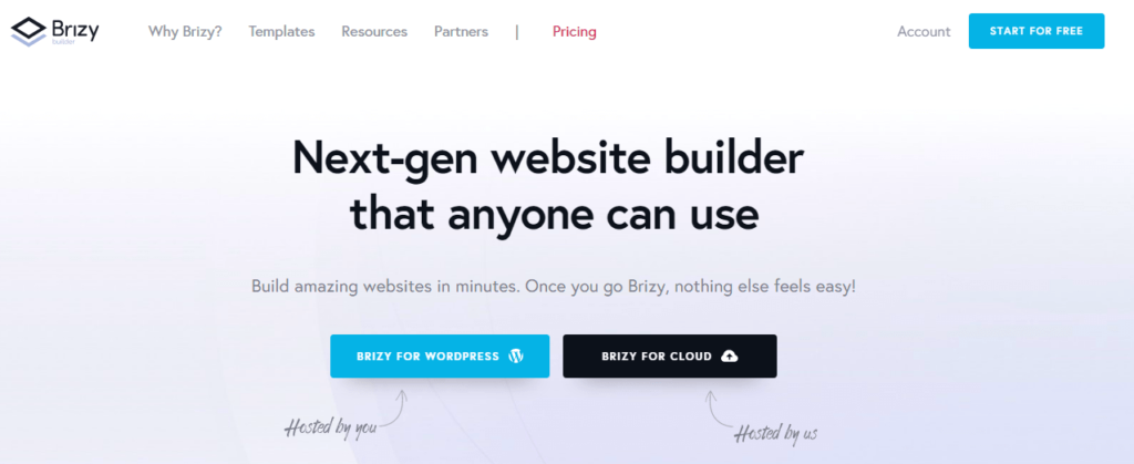Brizy page builder