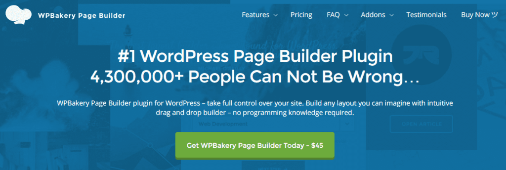 WPBakery page builder