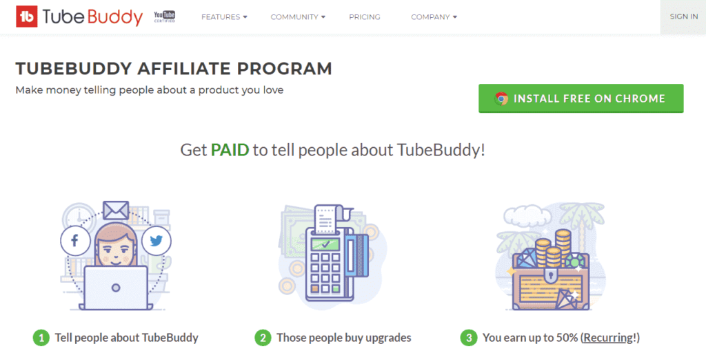 Tubebuddy affiliate program